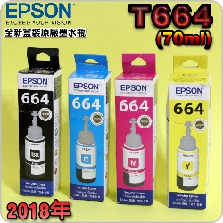 EPSON T664 T6641 T6642 T6643 T6644i@աji¡BšBBjt~()(2018~)